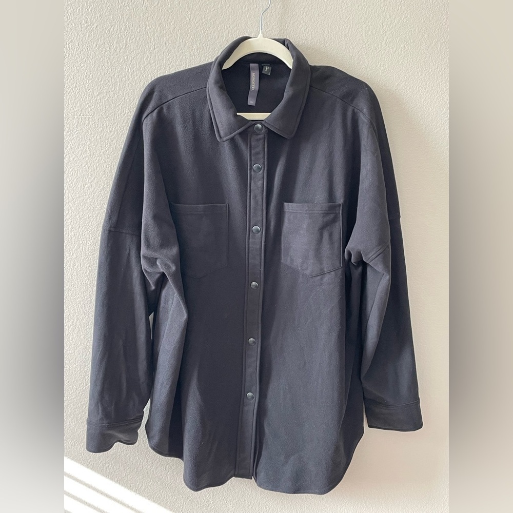 Mondetta Women’s Cozy Button Up Shirt Plus Size XXL